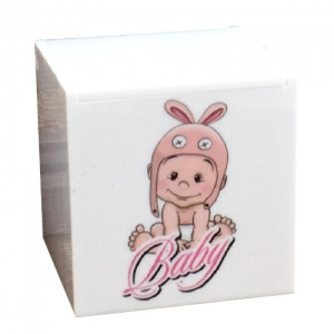 Box in PVC Baby Rosa