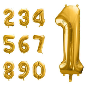 Palloncino Foil Numeri Oro 36 cm