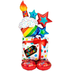Palloncino Foil Stacked Birthday