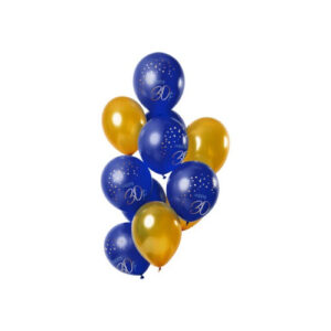 Palloncini in Lattice Blue & Gold 30