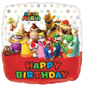 Palloncino Happy Birthday Super Mario